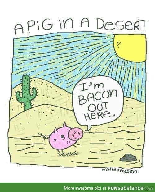 turning into bacon