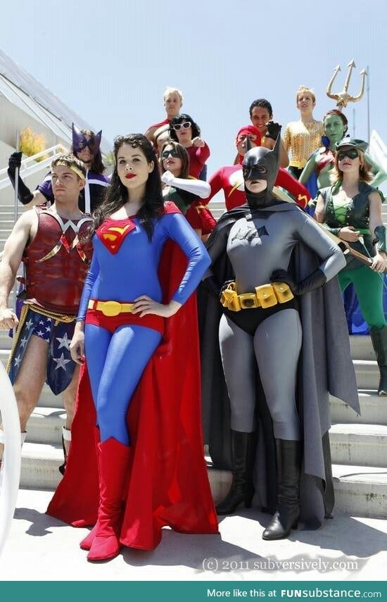Gender Bent Justice League....