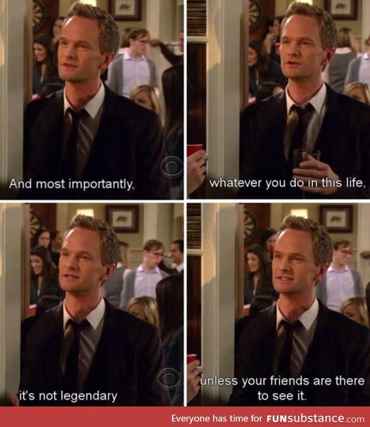 Barney passing on his wisdom