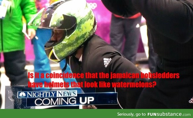 Jamaican watermelon helmets