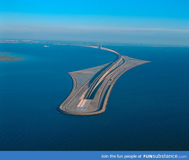 Sweden to Denmark, Underwater bridge