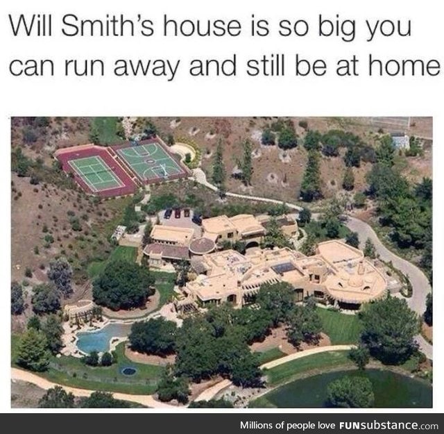 Will Smith's house is so freaking huge!