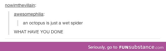A big wet spider