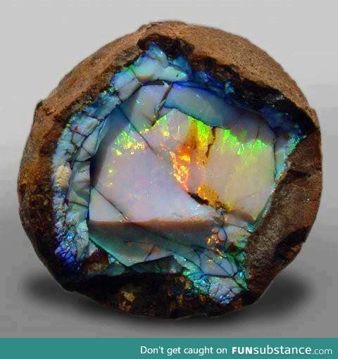 Ethiopian opal geode
