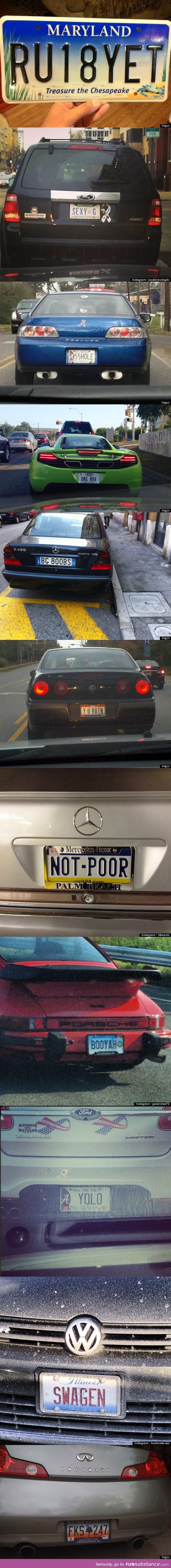 Vanity Plates That Will Make You Shake Your Head