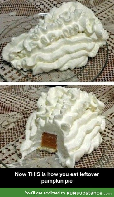 This is how you eat leftover pumpkin pie