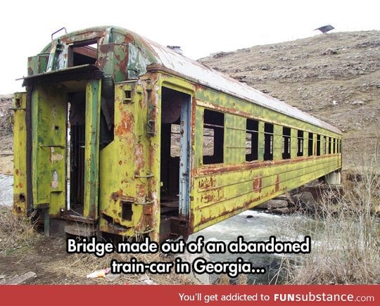 Out of bridges? Try a train!