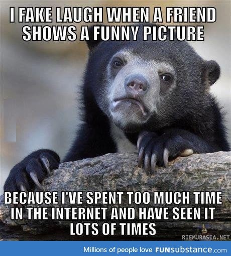 When shown a funny picture