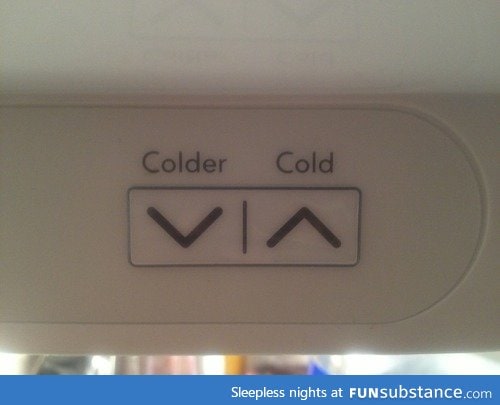 The temp controls in my fridge are the same as the ones in my heart