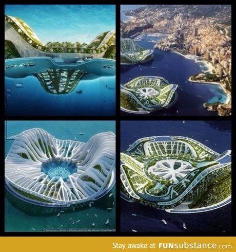 Floatable city concept from Japan