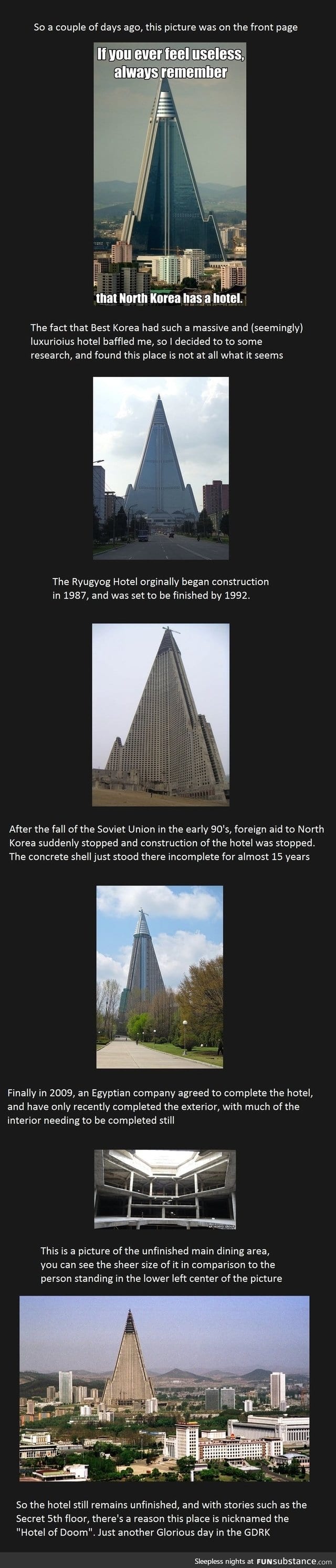 Useless hotel in North Korea