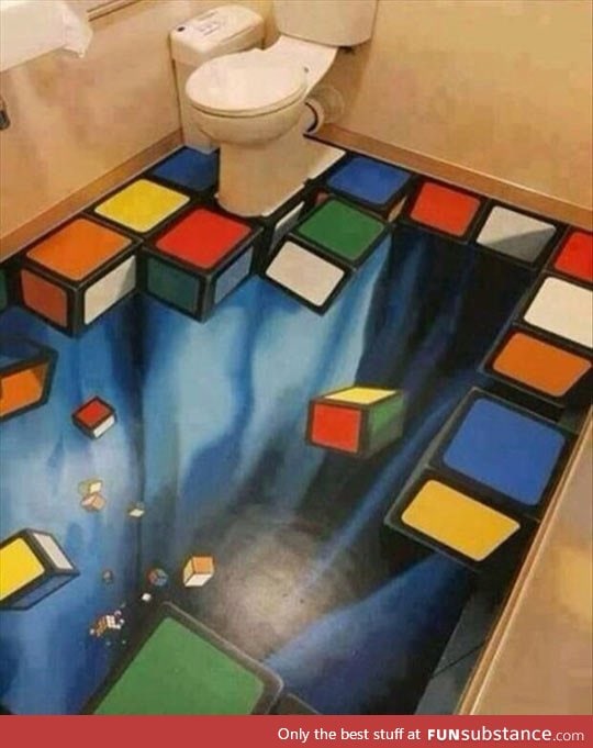 Watch your step when going to the toilet