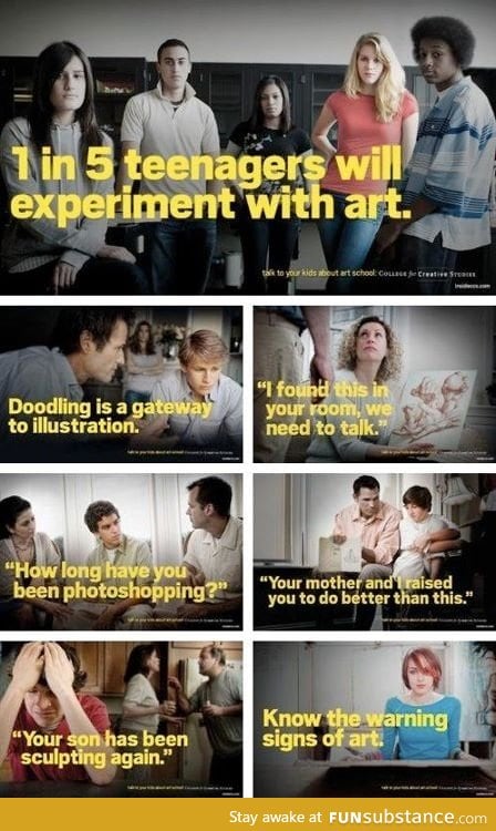 Talk to your kids about art school