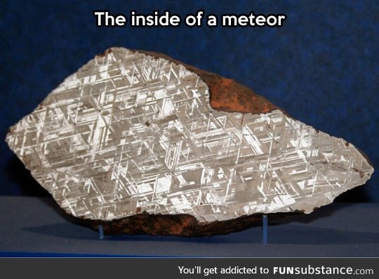 What a meteor looks like in the inside