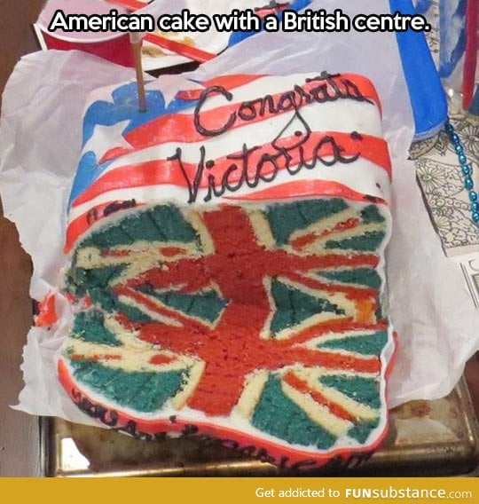 International relations in a cake