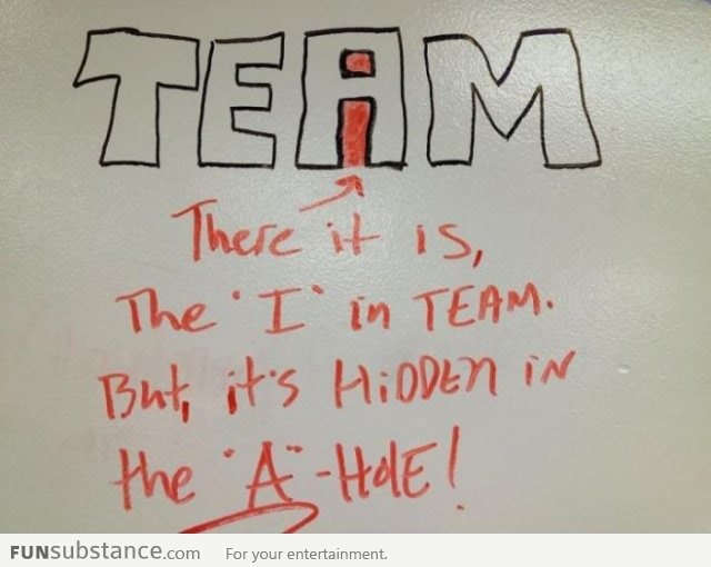 The "I" in Team