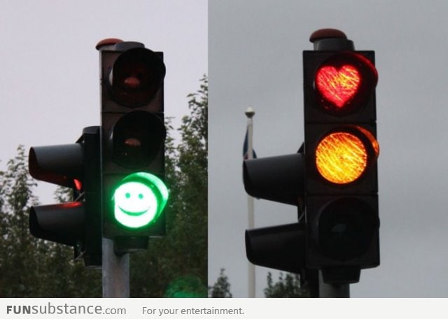 Traffic lights in Iceland