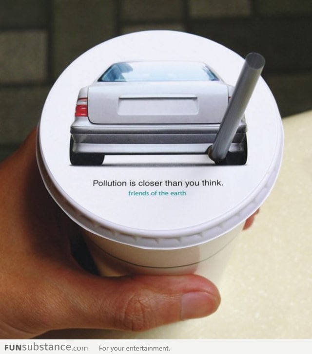 Creative pollution ad