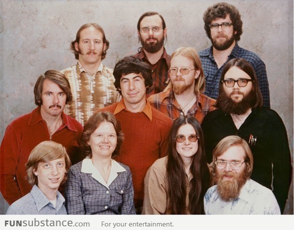 Microsoft's 1978 Company Photo