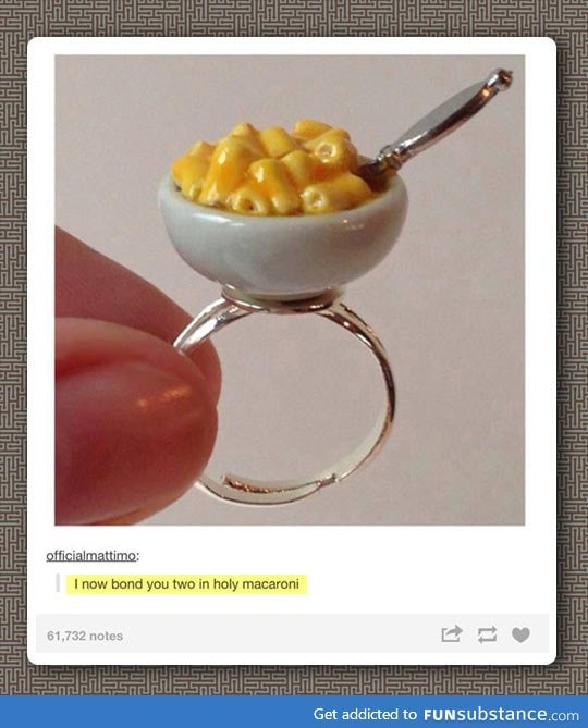 Macaroni are stylish too