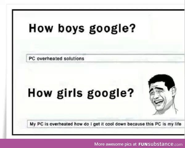 Well, I'm a girl and I think google like a boy