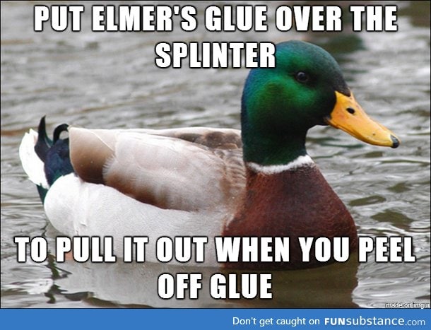 Removing splinter tip