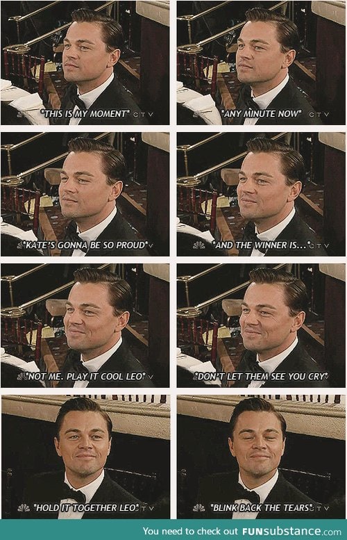 Leonardo DiCaprio at the this moment, again