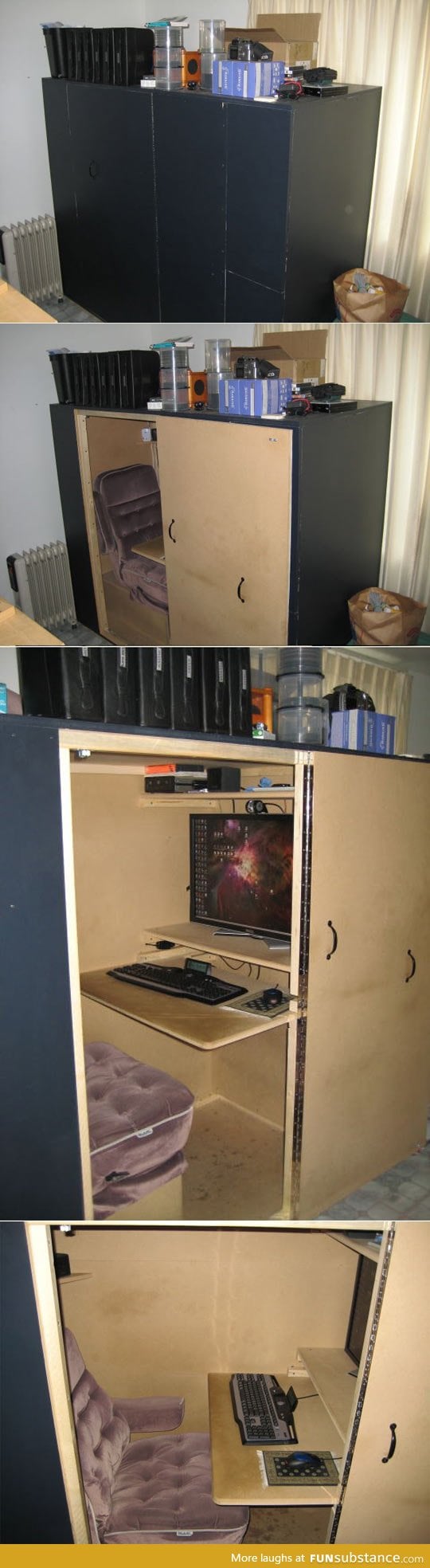 A very private gaming station