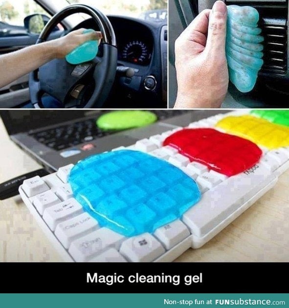 Magic cleaning gel