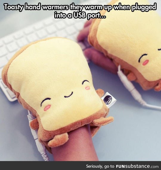 Cute hand warmers for computer users