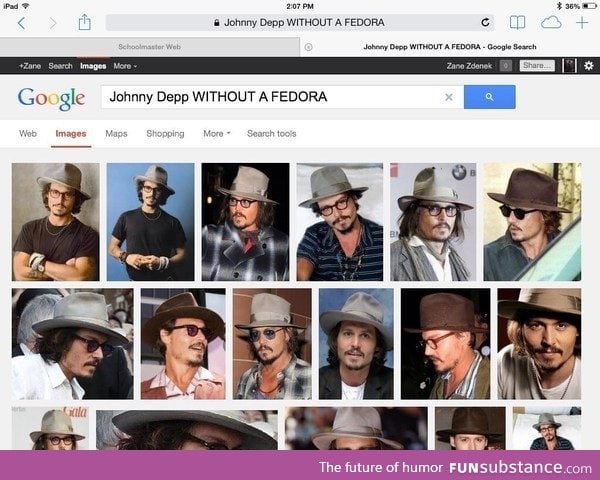 Johnny Depp without a fedora