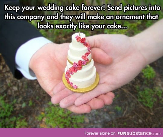 A wedding cake to keep forever