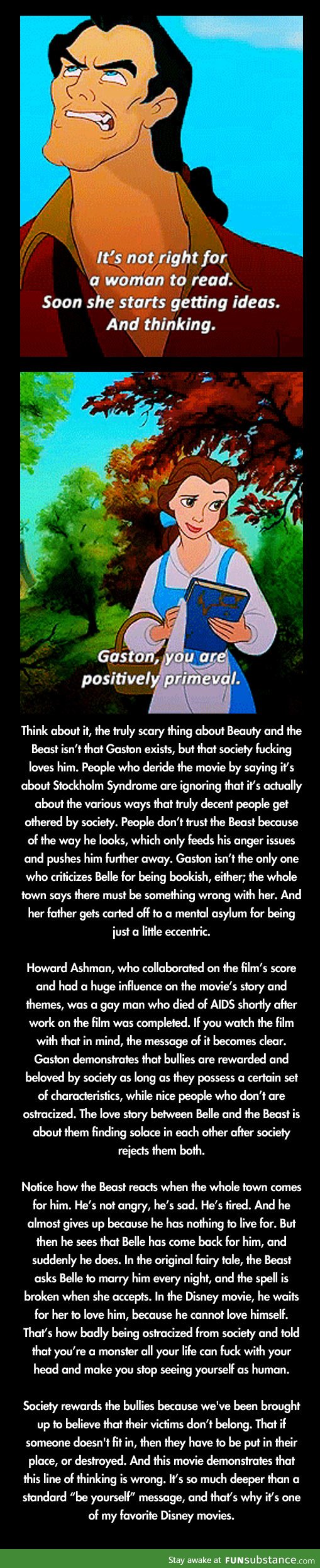 Gaston really is the most terrifying Disney villain