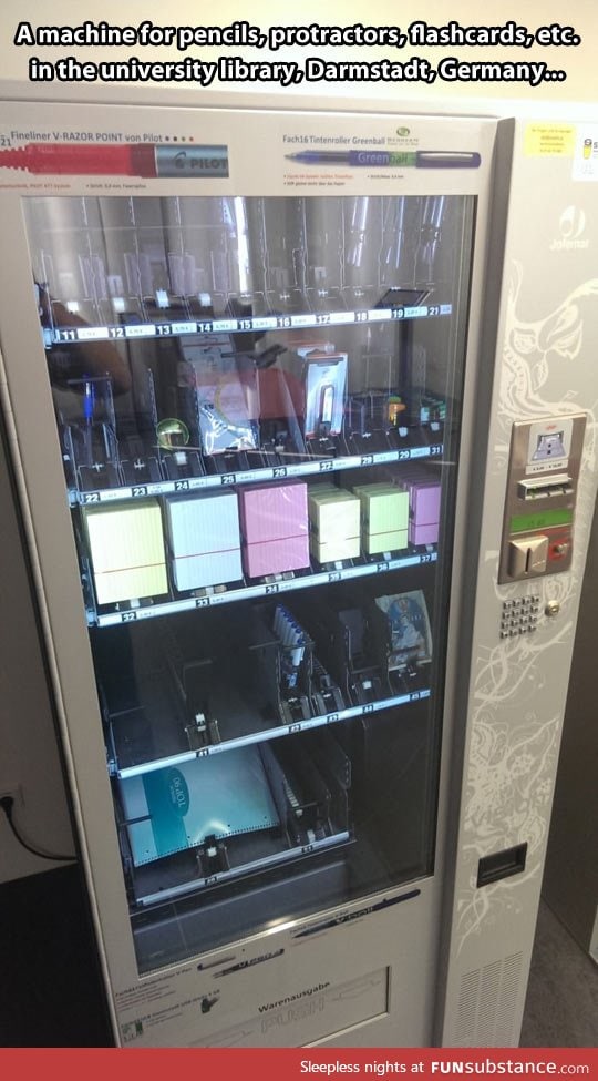 Stationary vending machine