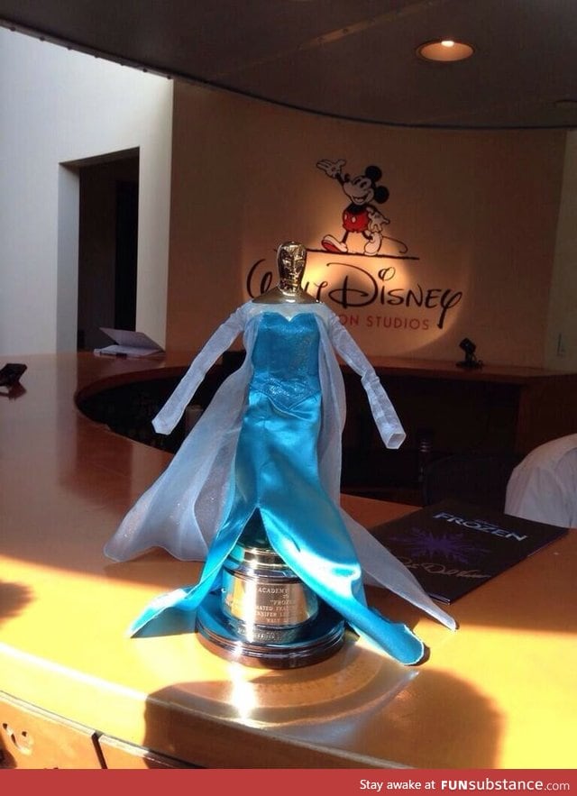 Just The Frozen Oscar In Character, No Big Deal....