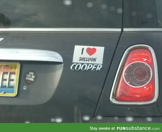 Great use of a bumper sticker
