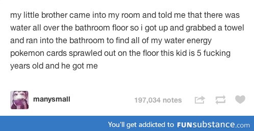 Water on the floor