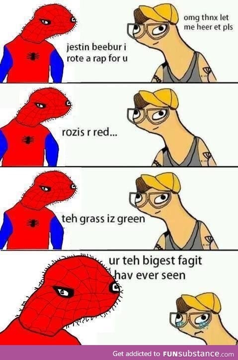 Spiderman rap for Justin Bieber