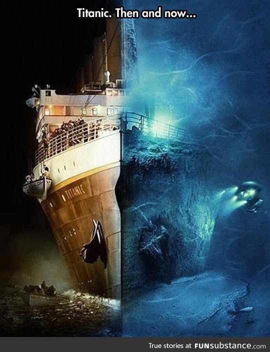 Titanic then and now