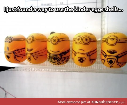 Best way to use Kinder eggs
