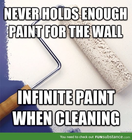 Every time I decide to paint with a roller