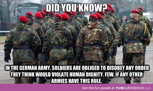 German Army rules
