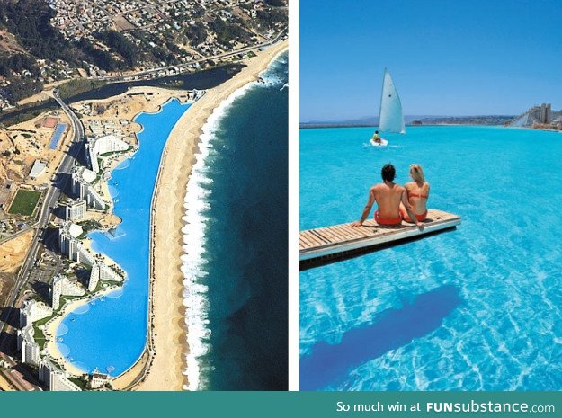 The world’s largest swimming pool
