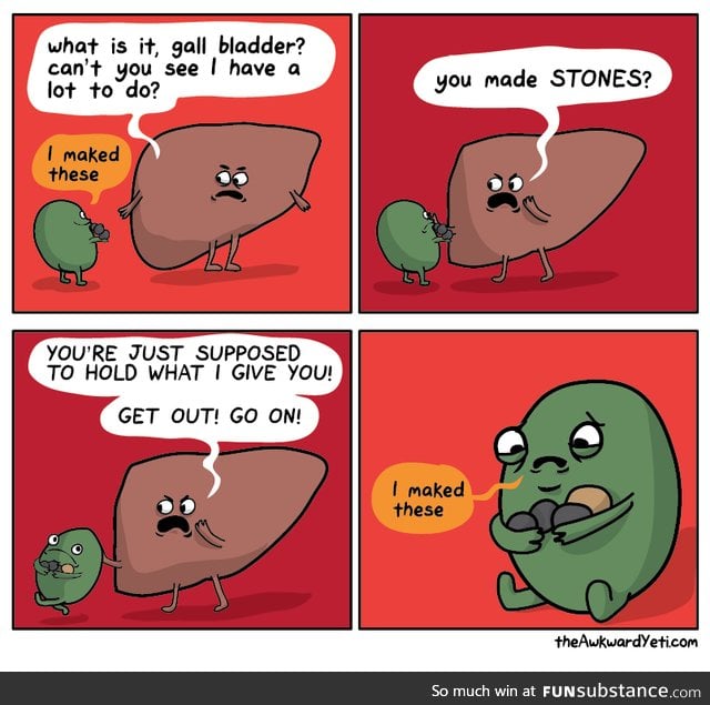 Awww poor gall bladder