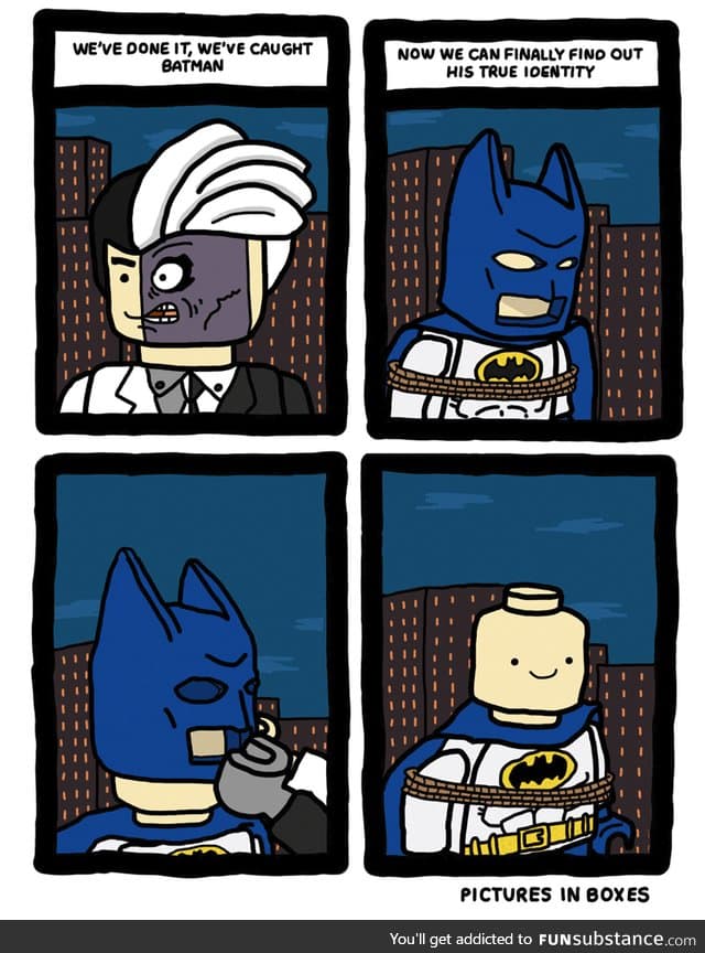 The Unmasking of LEGO Batman