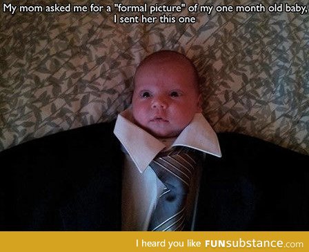 Formal baby picture