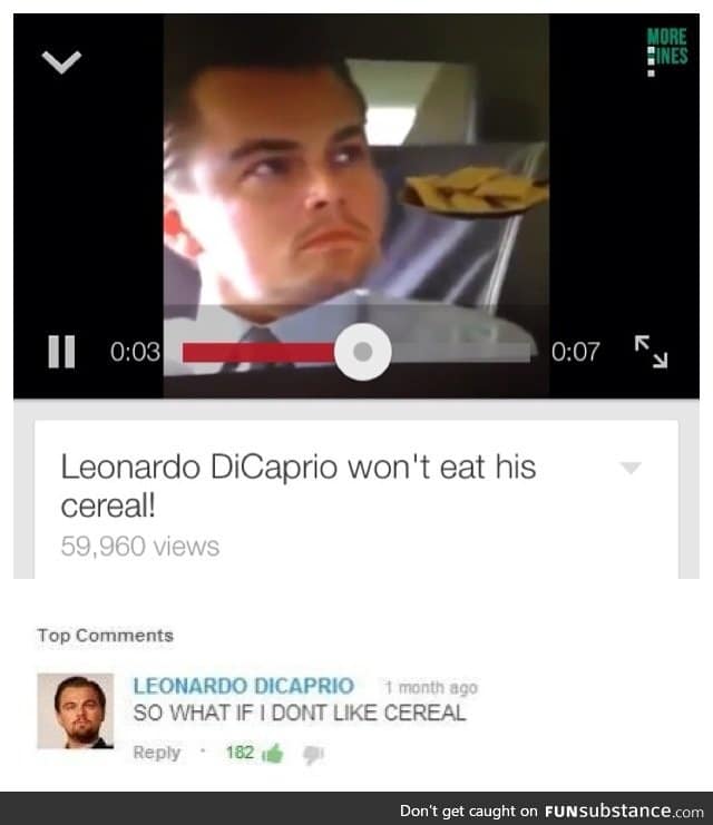 What if Leo doesn't like cereal?