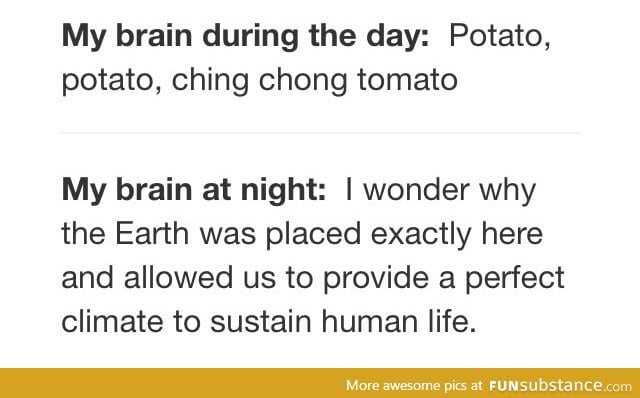 I can't stop laughing at potato potato ching chong tomato someone help me