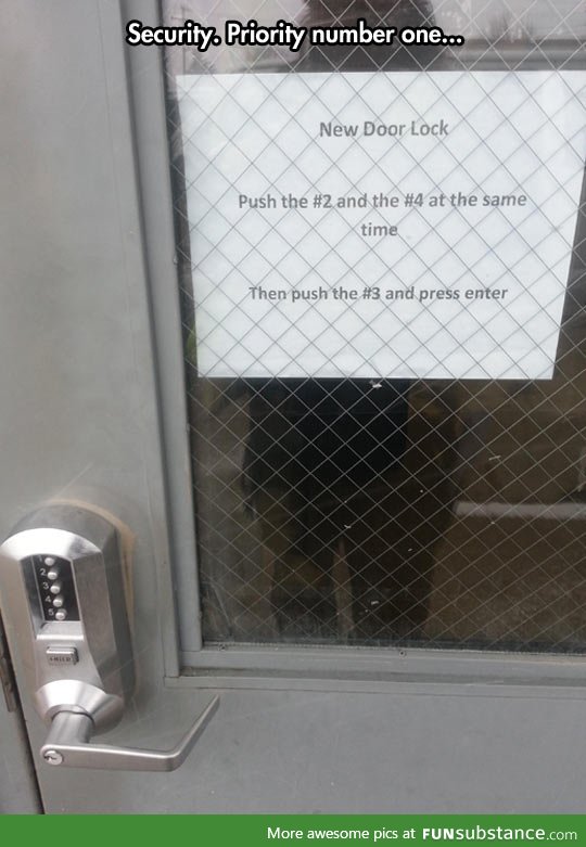 A very secure door