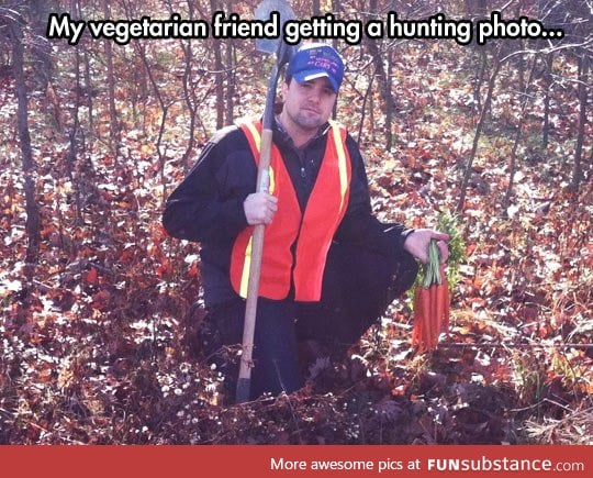 When vegetarians hunt